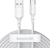 Baseus TZCATZJ-02 câble USB 1,5 m USB A USB C Blanc
