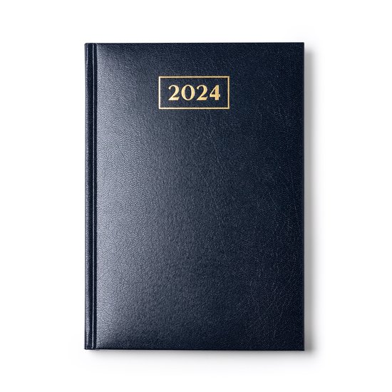 Agenda de bureau 2024 - Agenda journalier - Hardcover 320 pages -  17,6x24,5cm