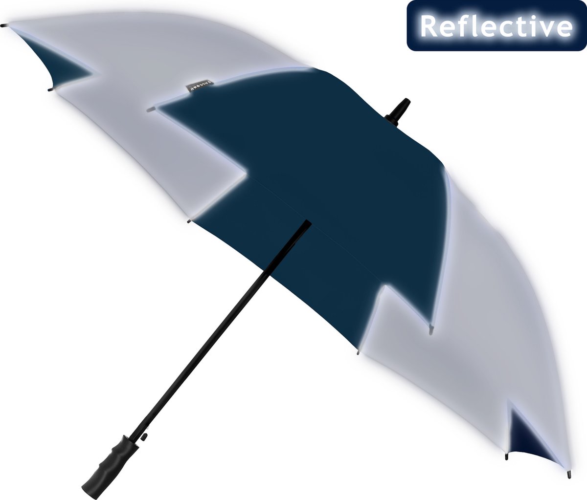 Falcone - paraplu - ø 120 cm - automaat - reflecterend blauw/zilver