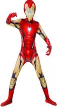 Super hero Marvel Ironman verkleedkostuum voor kinderen - maat L 130-135 cm - Carnaval, Halloween en verjaardag pak kids suit
