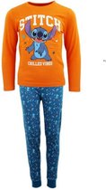 Disney Stitch - Kinderpyjama oranje katoen - Maat 110