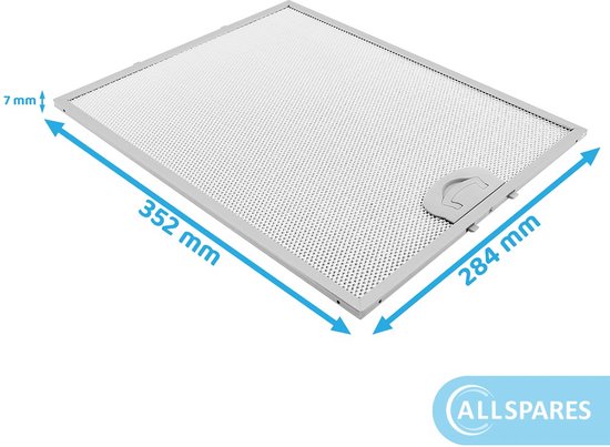 Filtre métallique - Atag 288196 - Filtre à graisse métallique d'AllSpares