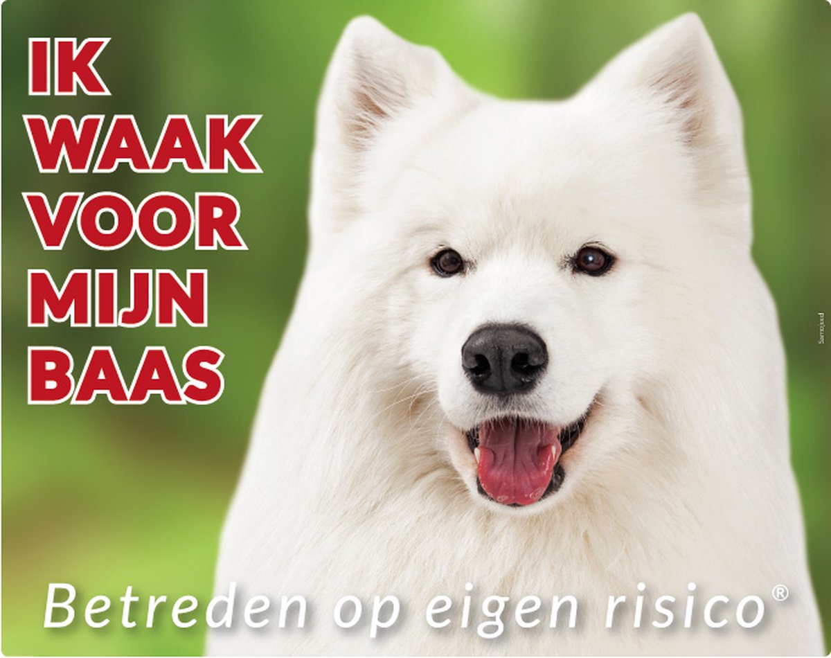 Bol.com Samojeed Waakbord - Ik waak voor mijn baas aanbieding