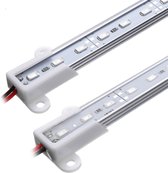 LED strip 50cm - Aluminium profiel - 12V - IP65 - Groen