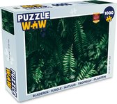 Puzzel Bladeren - Jungle - Natuur - Tropisch - Planten - Legpuzzel - Puzzel 1000 stukjes volwassenen