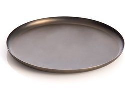 XLBoom Bao Tray Small Ø 25 cm Soft Black - Design serveerschaal van roestvrij staal - Verkrijgbaar in Soft Black | Matt Black | Soft Copper | Red | Green - Luxe dienblad voor tafel & interieur