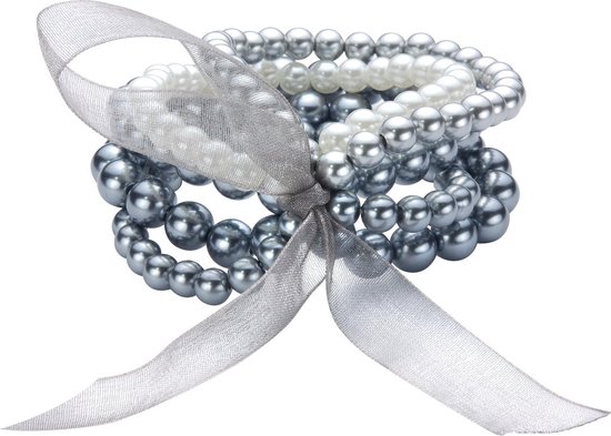 Bracelet Behave Stretch avec perles de différentes tailles et nœud
