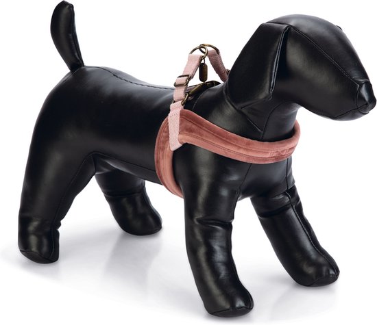 Designed by Lotte Velura - Hondentuig - Kleur: Roze - Maat XS: Omvang 46 cm