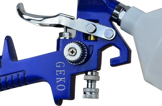 GEKO HVLP verfspuit - 1,4 mm nozzle - 600 ml tank - aluminium behuizing