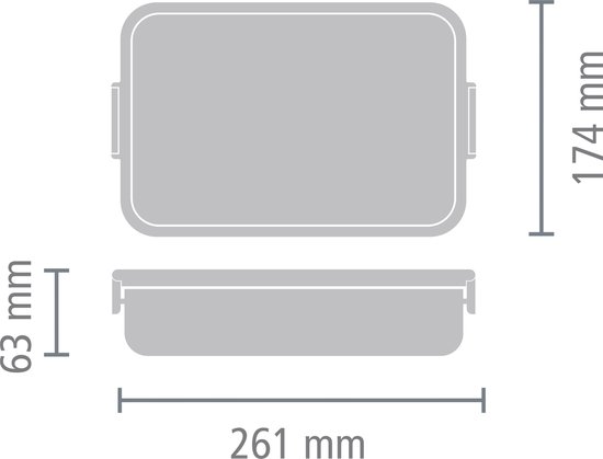 Brabantia Make & Take lunchbox grande - RVS