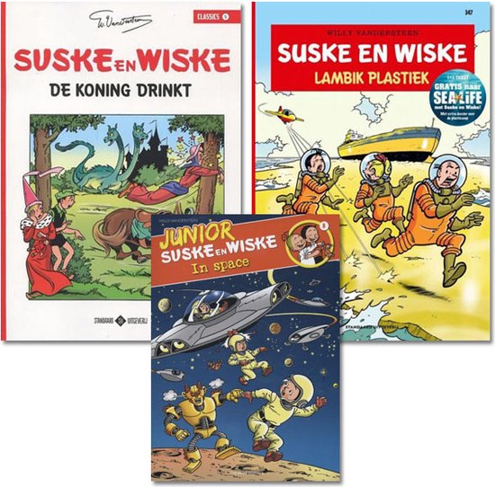 Suske en Wiske Strippakket (3 strips) {stripboek, stripboeken nederlands. stripboeken kinderen, stripboeken nederlands volwassenen, strip, strips}