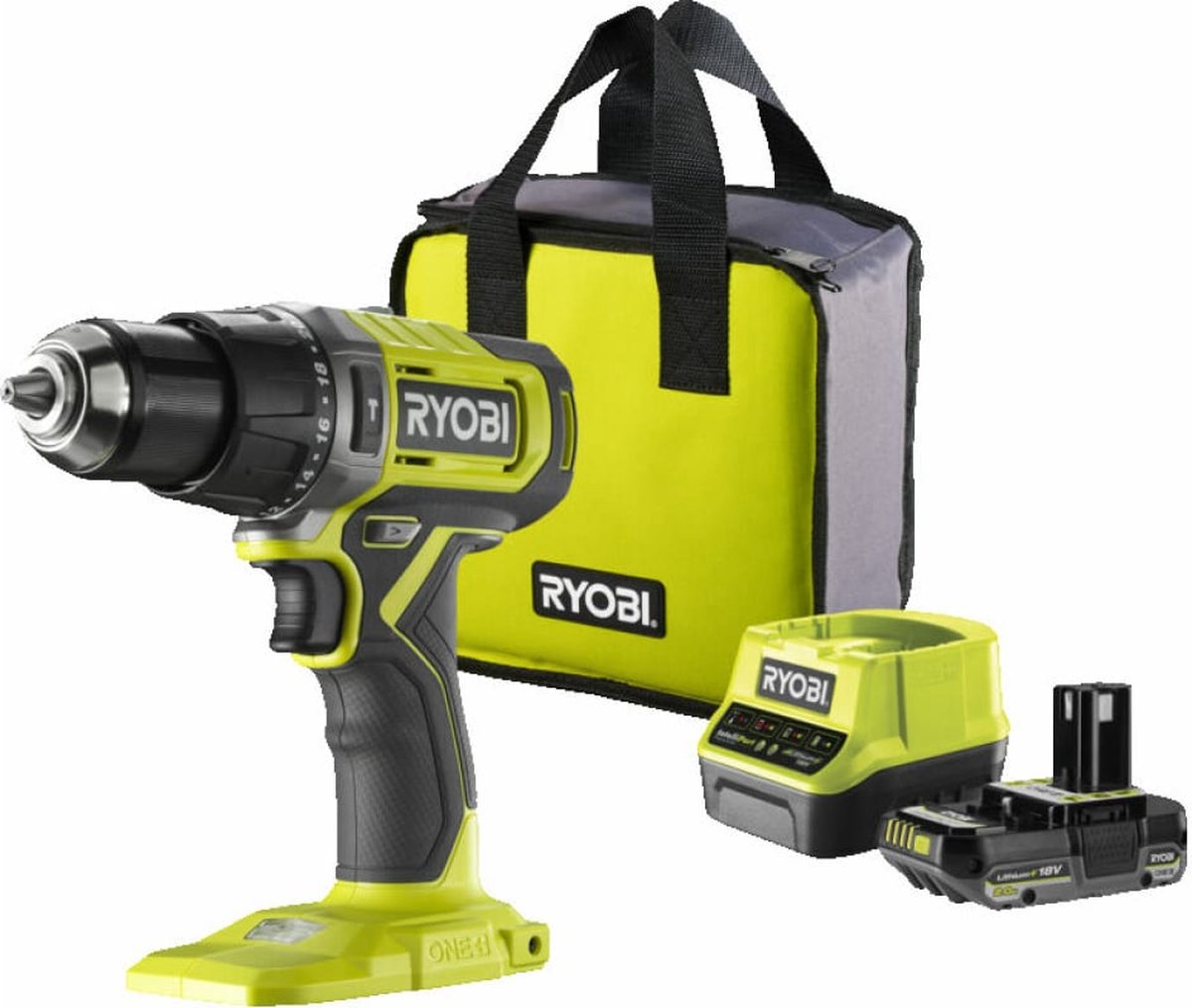 Ryobi RPD18-2C20S 18V Li-ion accu Klopboormachine set (1x 2.0 Ah) 52Nm