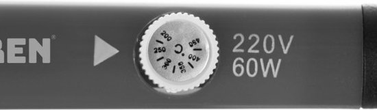 60W precisie soldeerbout set - met 6 soldeertips - inclusief standaard - elektrisch - Premium Quality - aanpasbare temperatuur 110V/220V - pymiq®