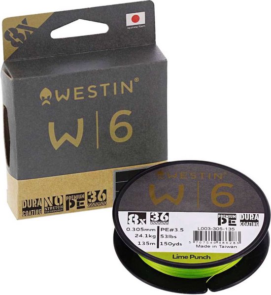 Westin W6 8 300 M Gevlochten Vislijn Transparant 0.370 mm van Westin — afbeelding 5
