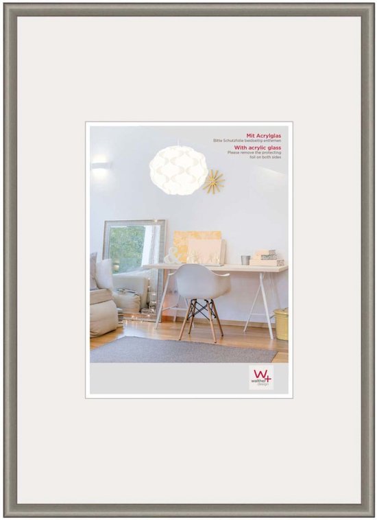 Walther New Lifestyle - Fotolijst - Fotoformaat 29,7x42 cm (din A3) - staal