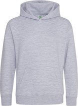 Just Hoods Kids Hoodie Heather Grey Maat 3/4 (XS)