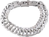 Behave Schakelarmband, metaal, lengte 19,5-21 cm