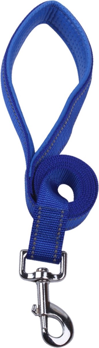 Nobleza Reflecterende hondenriem - Lengte 120 cm - Maat L - Riem hond - Puppy riem - Honden riem - Puppyriem - Blauw