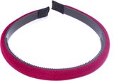 Diadeem zachte stof bordeaux rood