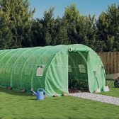 Bol.com vidaXL - Tuinkas - met - stalen - frame - 72 - m² - 24x3x2 - m - groen aanbieding