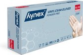 Hynex Vinyl Handschoenen Poedervrij transparant/ wit 4,5gr MD - 100/box - XL