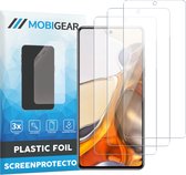Mobigear Screenprotector geschikt voor Xiaomi 11T | Mobigear Screenprotector Folie - Case Friendly (3-Pack)