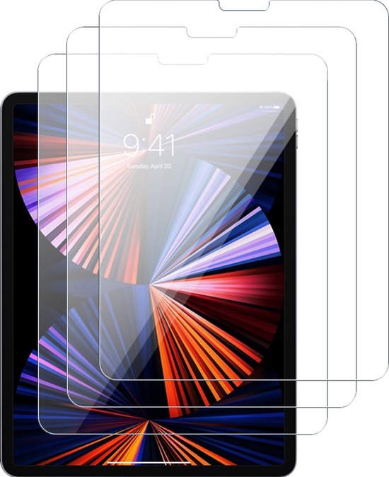 Film de protection d'écran Mobigear adapté à Apple iPad Pro 12.9 (2018) - Compatible avec les coques (paquet de 3)