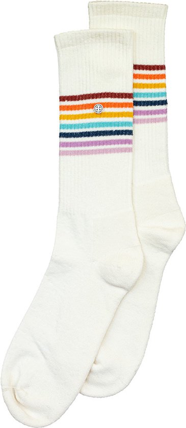 Alfredo Gonzales athletic sokken rainbow stripes wit - 46-48