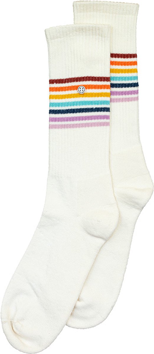 Alfredo Gonzales unisex athletic sokken rainbow stripes wit