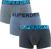 Superdry 3P boxer trunks basic blauw & grijs - XL