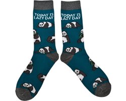 Sokken met Panda's en tekst 