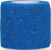 Excellent Bandage Animal - Verband voor dieren - Zelfklevend - Elastisch - 5 cm x 2.3-4.5 m - Glitter - Blauw