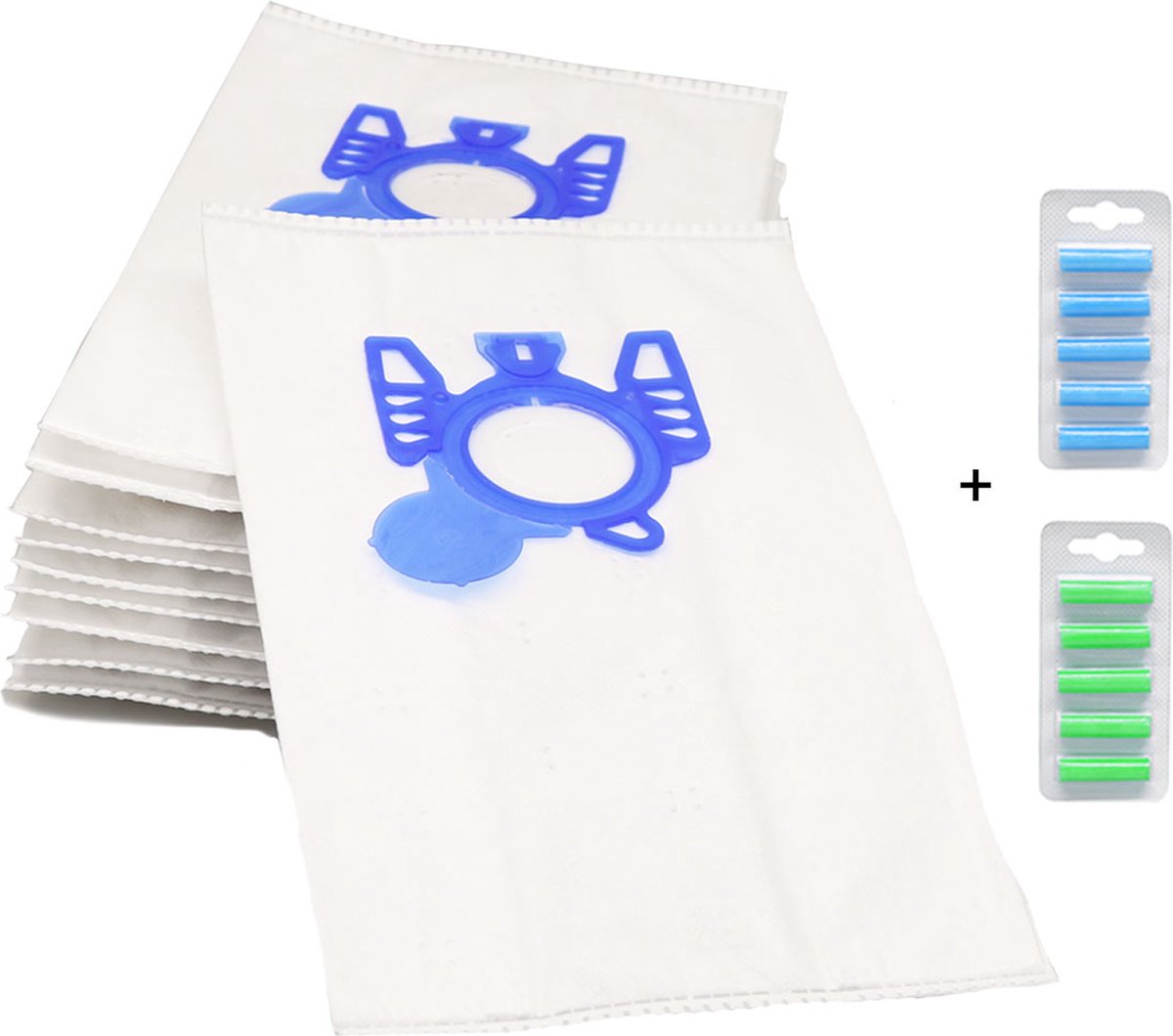 Propex Parts Stofzuigerzakken - Geschikt voor Miele GN 3-D - 10 stuks + 10 geurstaafjes - Gratis filter inbegrepen