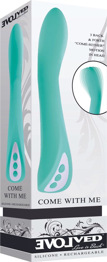Evolved - Vibromasseur Come With Me pour le point G - Turquoise