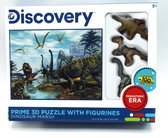 Discovery 3 D puzzel over dinosaurussen inclusief 3 figuurtjes.