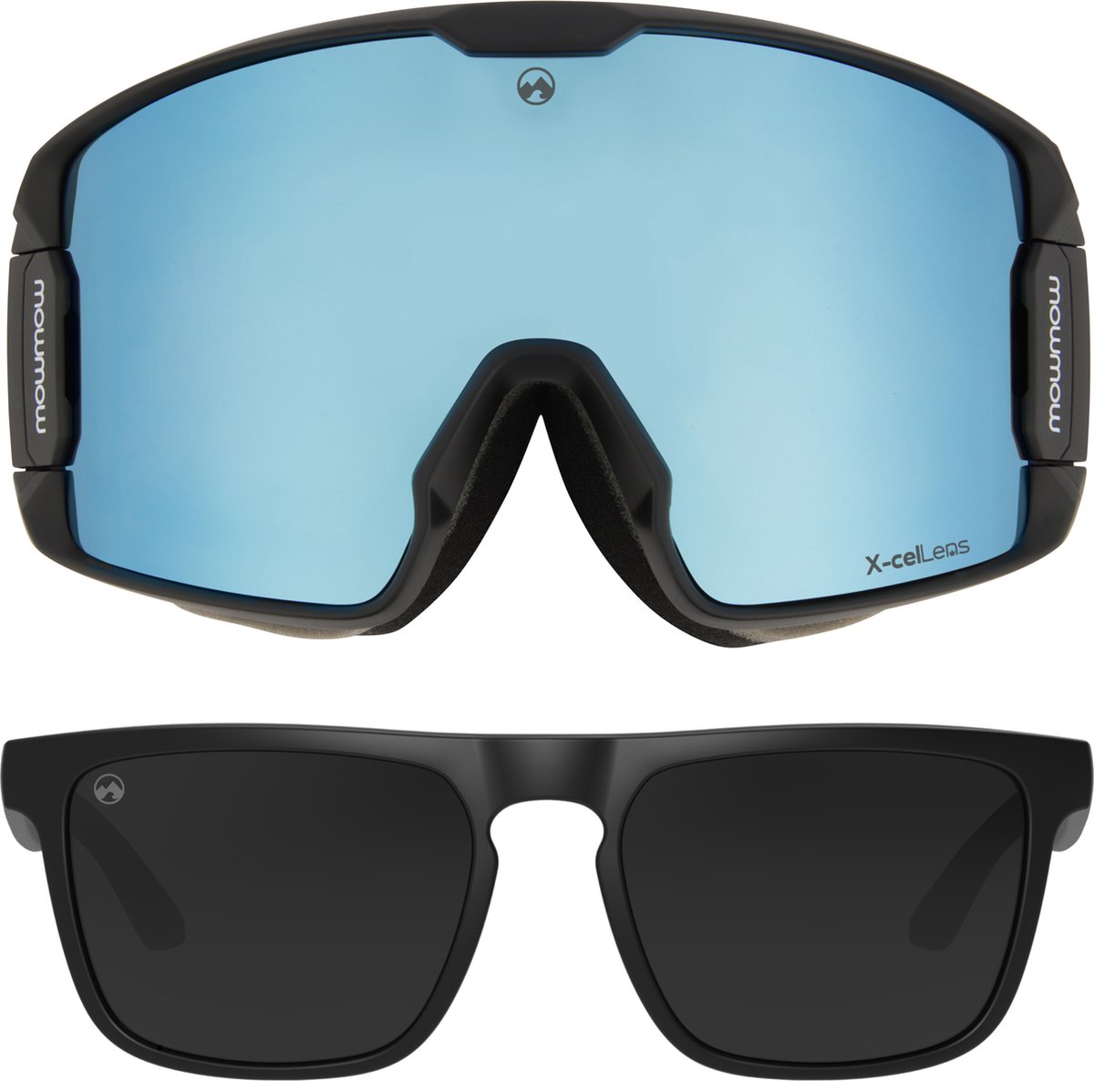 MowMow® LEGEND - Skibril + BONUS lens + zonnebril | Magnetisch | TurboLock | Case | Anti-fog | Unisex | UV400