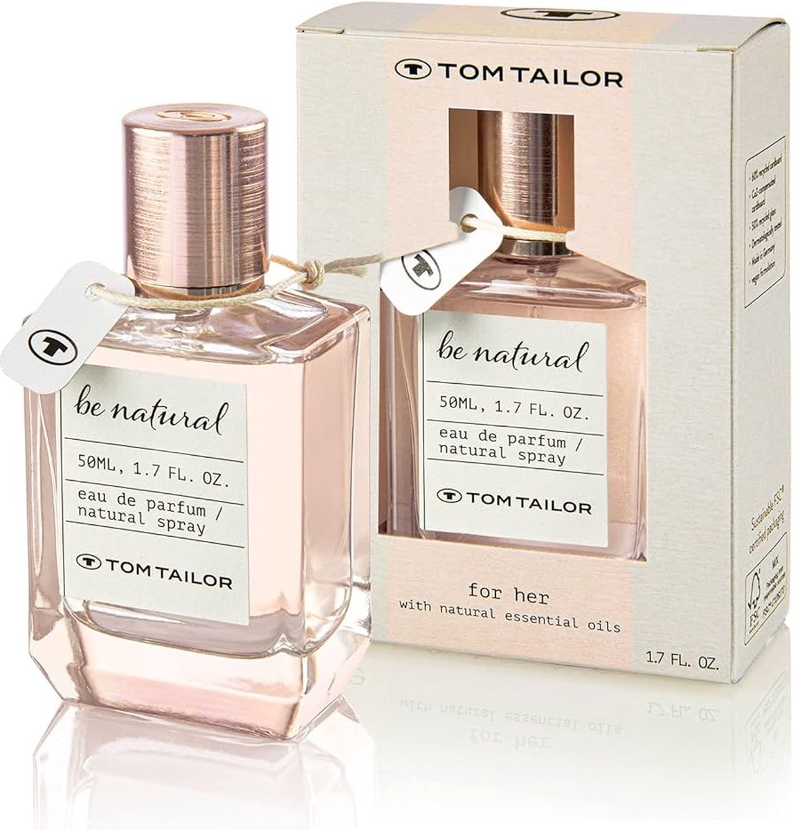 Goedkoopste Tom Tailor Be Natural For Her Eau de Toilette 50ml