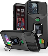 iPhone 14 Pro Max Multi Functional phone case (Hoesje) /black/ met stand/ iPhone 14 Pro Max