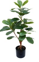 Ficus kunstplant 80cm | Nep Rubberplant | Kleine kunst Ficus | Nep Ficus | Kunstplant voor binnen