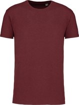 Wine Heather 2 Pack T-shirts met ronde hals merk Kariban maat 3XL