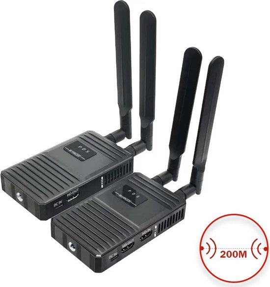 Prolongateur Wifi HDMI Professionnel Sans Fil - Full HD 1080P@50/60hz -  Émetteur et