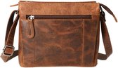 Leather Design Schoudertas Hunter Bruin