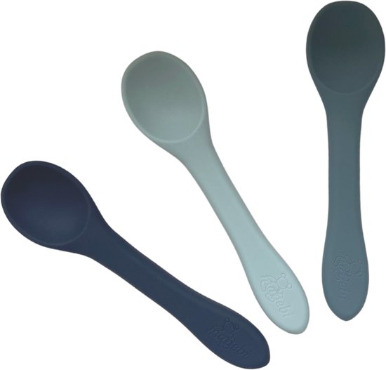 Mabebi - 3stuks baby/peuter lepels - siliconen lepels - traininglepels - kinderlepels - spoon - eten