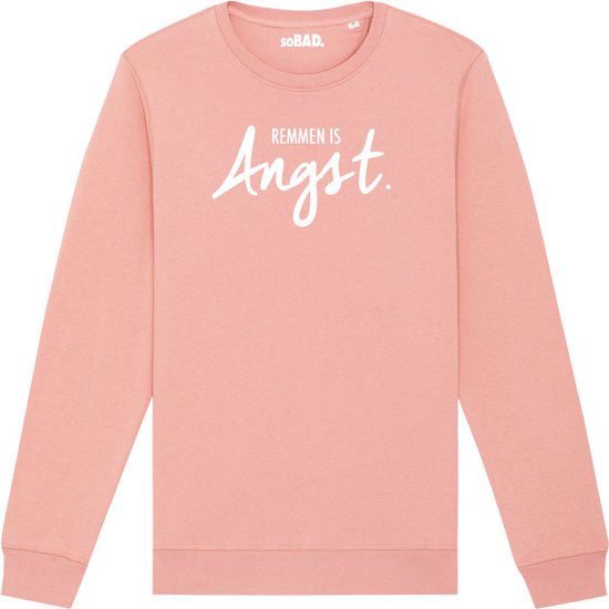 Wintersport sweater canyon pink XL - Remmen is Angst - wit - soBAD. | Foute apres ski outfit | kleding | verkleedkleren | wintersporttruien | wintersport dames en heren