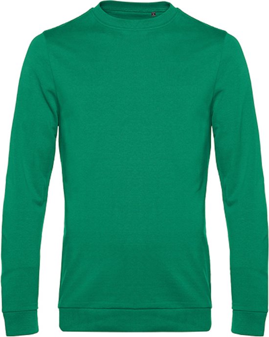 Sweater 'French Terry' B&C Collectie maat S Kelly Groen