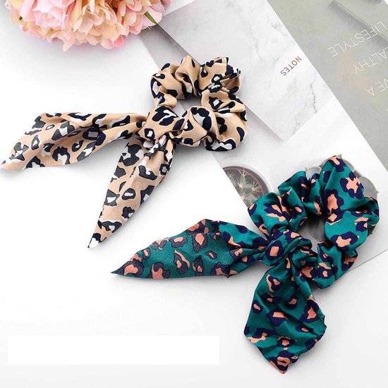 2er-Set Haarbänder Mit Schleife – Satin Scrunchies & Schal, Vielseitig Als Haar-Accessoire Oder Armband