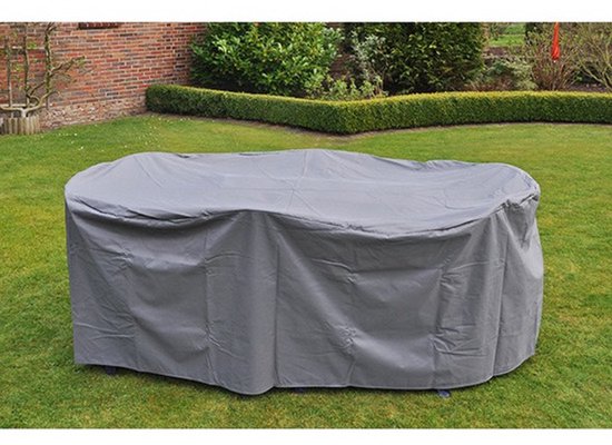 LSYALUCK Beschermhoes voor tuinmeubelen, 260 x 150 x 75 cm, groot, rechthoekig, voor buiten, waterdicht, uv-bestendig, winddicht, bescherming voor stoelen en tafels