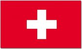 Vlag Zwitserland 90 x 150 cm feestartikelen - Zwitserland landen thema supporter/fan decoratie artikelen