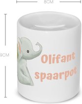 Akyol - olifant Spaarpot - Olifant - dieren liefhebbers - leuke cadeau voor iemand die van houdt van olifanten - verjaardagscadeau - kado - gift - 350 ML inhoud