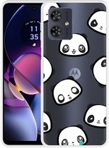 Cazy Hoesje geschikt voor Motorola Moto G54 5G Panda Emotions